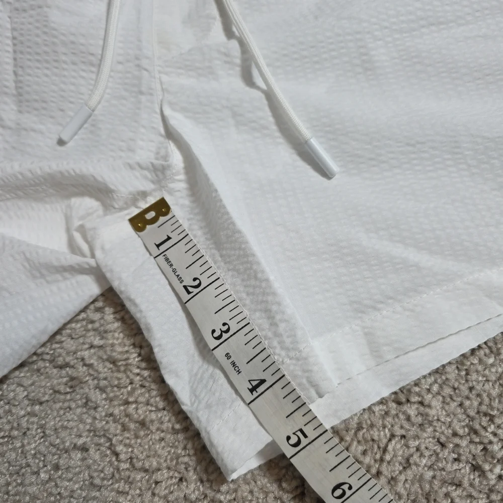 zara parachute white shorts sz large - Picture 6 of 8